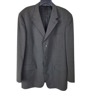 Brooks Brothers Men’s Gray 100% wool Dress Jacket Blazer 3 button size 43LG